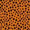 Seamless animalistic polka dots pattern. Abstract background