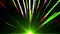 Seamless Animation of abstract colorful green light and fireworks shooting into the sky and with shiny particle trail element in b