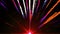 Seamless Animation of abstract colorful red light fireball and fireworks shooting into the sky and with shiny particle trail eleme