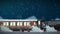 Seamless animation of cartoon train running through snowy winter scene atmosphere in christmas transportation concept in 4k loop