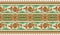 Seamless antique flower border design