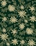 Seamless antique flower leaf pattern design