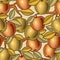Seamless apple background