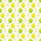 Seamless apple pattern - yellow and green apples.