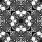 Seamless Arabic Asian Eastern Indian pattern in black white