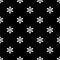 Seamless asterisk sign pattern on black