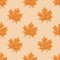 Seamless autum cartoon pattern