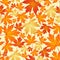 Seamless Autumn Fall Leaves Pattern Vector