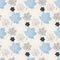 Seamless Autumn pattern,abstract blue leaf