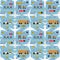 Seamless aviation pattern with airplanes and airport vehicles