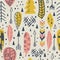 Seamless Aztec Tribal pattern