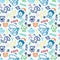 Seamless baby draw pattern