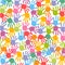 Seamless Baby footprintskids colorful pattern