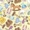 Seamless baby toy pattern