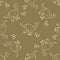 Seamless background Apatosaurus dinosaur gender neutral baby pattern. Whimsical minimal earthy 2 tone color. Kids