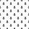 Seamless background with black bees on white. Nature, organic, summer vector pattern