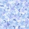 Seamless background with blue hydrangea flowers. Vector illustration.