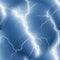 Seamless background with bright lightning bolts on a blue background. Blue seamless abstraction with a pattern.