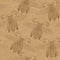 Seamless background of butterflies on brown background. indian m