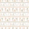 Seamless background campfire and tent gender neutral pattern. Whimsical minimal earthy 2 tone color. kids nursery