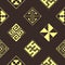 Seamless background with Celtic geometric ornament