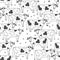 Seamless background with cows. Black and white graphic illustration.