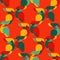 Seamless background with decorative parrots. Birds in the sky.