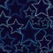 Seamless background with decorative stars. Dotted stars.