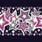 Seamless background with decorative stars. Seamless border.