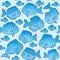 Seamless background with fish drawings 1