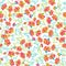 Seamless  background with  floral patterns