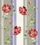 Seamless background from a flowers ornament, fashionable modern