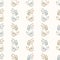 Seamless background flying dragons gender neutral baby pattern. Simple whimsical minimal earthy 2 tone color. Kids