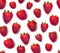 Seamless Background of Fresh Organic Strawberries