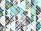 Seamless background. Geometric abstract diagonal pattern in low poly pixel art style.
