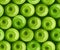 Seamless background with green apples.