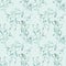 Seamless background with green leave doodles on bright mint background. Luxury pattern for creating textiles, wallpaper, paper.