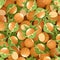 Seamless background with hazelnuts