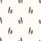 Seamless background horsetail plant gender neutral baby pattern. Simple whimsical minimal earthy 2 tone color. Kids