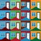 Seamless background houses