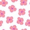 Seamless background image colorful botanic flower plant pink dogwood Cornus