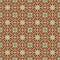 Seamless background image of vintage cross round geometry kaleidoscope pattern.