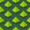 Seamless background of isometric forest.