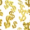 Seamless background made of dollar signs