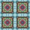 Seamless background pattern. Abstract geometric pattern in low poly pixel art style