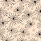 Seamless background pattern with edelweiss