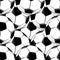 Seamless background pattern of footballs