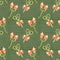 Seamless background pattern with love keys. Watercolor hand drawn illustration