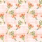 Seamless background pattern with love keys. Watercolor hand drawn illustration