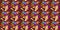 Seamless background pattern of metallic shiny textured multicolored elements